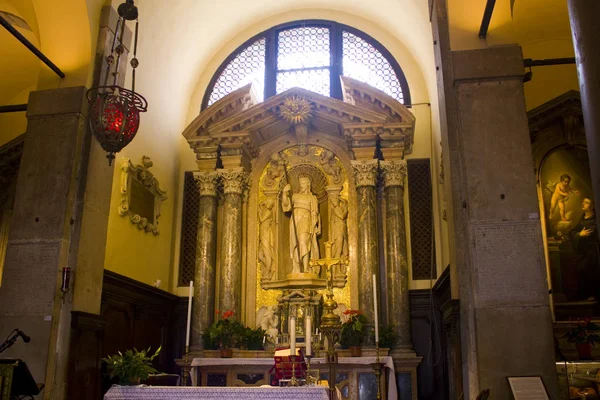 Benátky Itálie Října 2017 Interiér Církve San Giacomo Rialto Benátkách — Stock fotografie