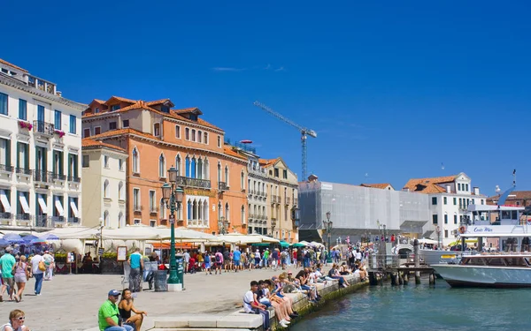 Venice Italy June 2017 Picturesque Venice Seafront Summer Sunny Day — Stock Photo, Image