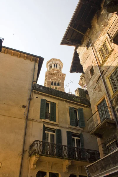 Verona Italia Junio 2018 Arquitectura Típica Verona Casco Antiguo — Foto de Stock