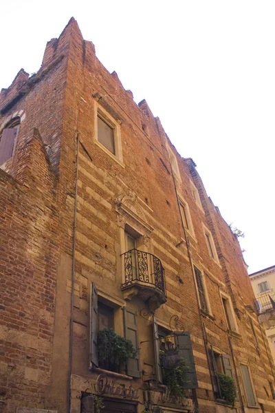 Verona Italia Junio 2018 Casa Romeo Casa Romeo Verona —  Fotos de Stock