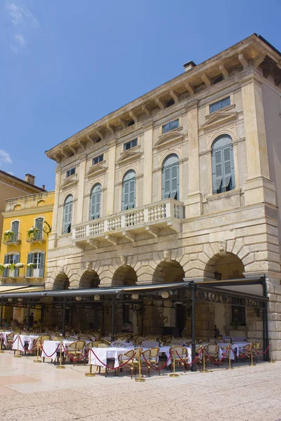 Verona Italia Junio 2018 Calle Cafetería Piazza Bra Ópera Verona — Foto de Stock