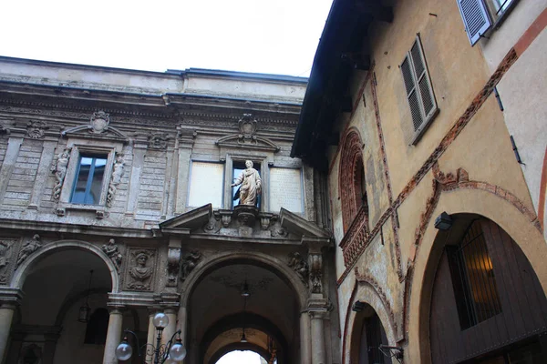 Italia Milán Noviembre 2018 Fragmento Del Palacio Escuela Palatina Palazzo — Foto de Stock