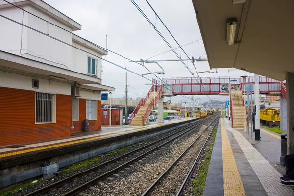 Nápoles Itália Março 2018 Estação Ferroviária Nápoles — Fotografia de Stock
