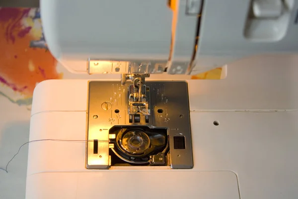 Close View Fragment Sewing Machine — Stock Photo, Image