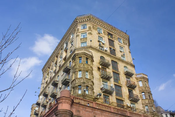 Kiev Ucrânia Fevereiro 2019 Casa Rua Khreshchatyk Kiev Ucrânia — Fotografia de Stock