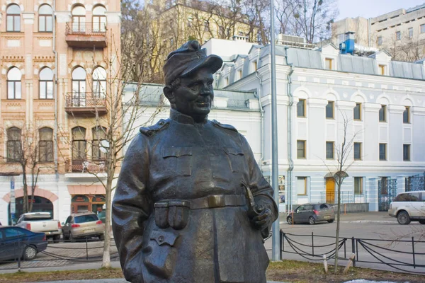 Kiev Oekraïne Februari 2019 Monument Voor Gnat Jura Acteur Rol — Stockfoto