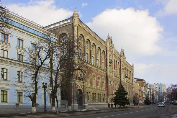 Фрагмент Строительства Национального Банка Украины Киеве — стоковое фото