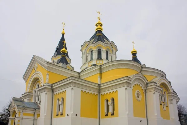 Zhytomyr Ukraine February 2019 Holy Transfiguration Cathedral Zhytomyr — Stock Photo, Image