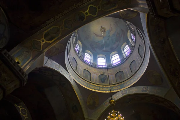 Zhytomyr Ucrania Febrero 2019 Interior Cúpula Catedral Santa Transfiguración Zhytomyr —  Fotos de Stock