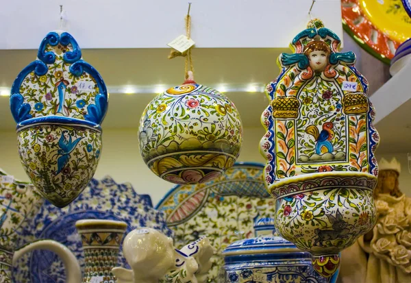 Coimbra Portogallo Marzo 2019 Souvenir Tradizionali Ceramica Con Azulezh Alla — Foto Stock