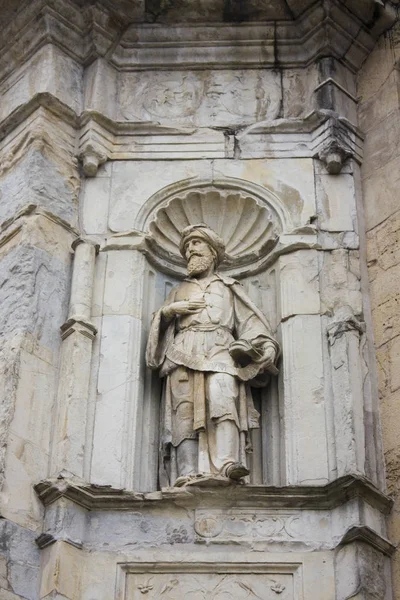 Coimbra Portugal 1Er Mars 2019 Sculpture Vieille Cathédrale Velha Coimbra — Photo