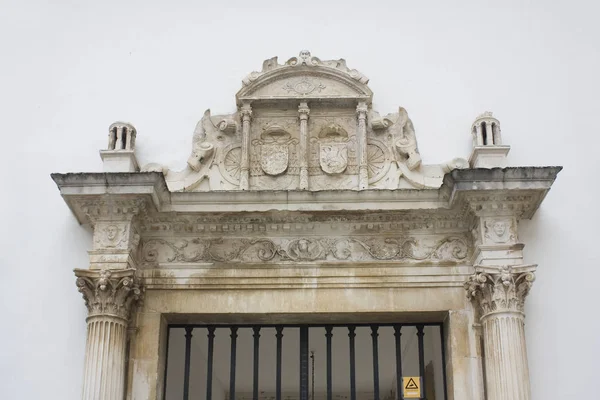 Coimbra Portugal Março 2019 Decoração Rica Uma Entrada Museu Nacional — Fotografia de Stock