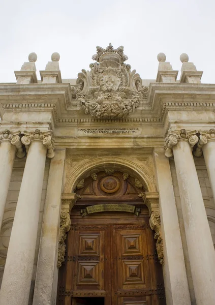 Coimbra Portugal Marzo 2019 Puerta Antigua Biblioteca Universidad Coimbra —  Fotos de Stock