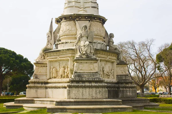 Lisbonne Portugal 1Er Mars 2019 Fragment Monument Afonso Albuquerque Devant — Photo