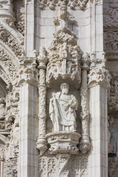 Lisszabon Portugália Március 2019 Töredék Jeronimos Kolostor Lisszaboni Hieronymites Kolostor — Stock Fotó