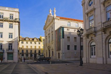 Lisbon, Portekiz - 1 Mart 2019: Ulusal Çağdaş Sanat Müzesi - Lizbon Belediye Meydanı'nda Chiado Müzesi