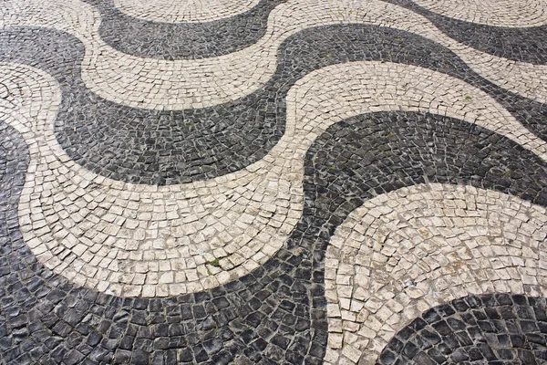 Traditionelles Kopfsteinpflaster Calada Portuguesa Belem Lisbon Portugal — Stockfoto