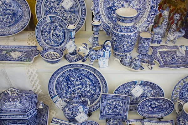 Lizbona Portugalia Marca 2019 Urządzone Lokalnych Ceramicznych Ceramiki Tradycyjne Portugalskie — Zdjęcie stockowe