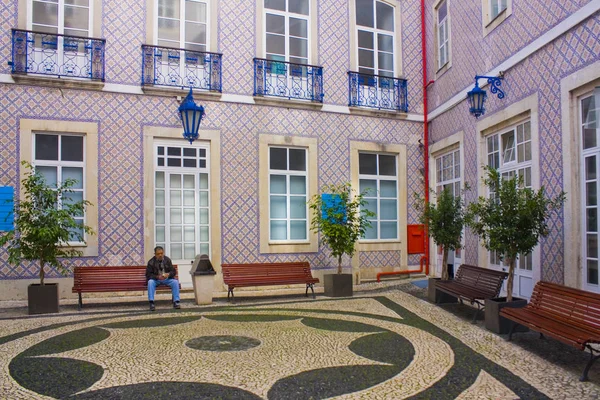 Lisbon Portugal March 2019 Courtyard Christopher Clinic Sao Cristovao Palace — Stock Photo, Image