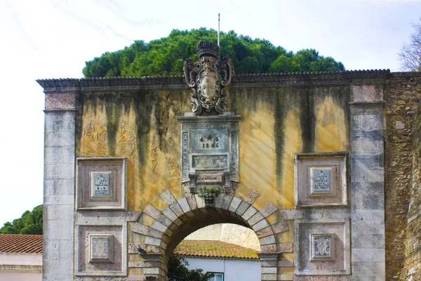 Lisszabon Portugália Március 2019 Bejárati Kastély Sao Jorge Castelo Sao — Stock Fotó