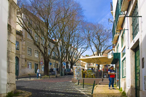 Lisbon Portugal March 2019 Urban Life Streets Old Town Lisbon — Stock Photo, Image