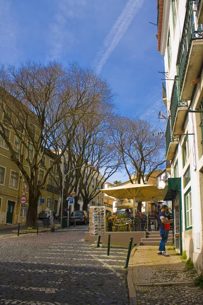 Lisboa Portugal Marzo 2019 Vida Urbana Las Calles Del Casco —  Fotos de Stock