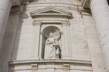 Lisbon, Portekiz - 1 Mart 2019: Parça, kilise, Sao Vicente Fora Lizbon