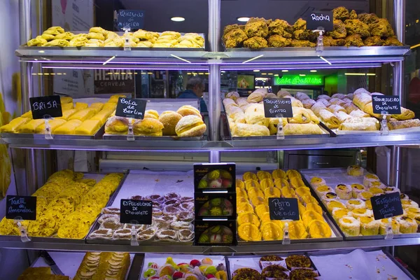 Lisboa Portugal Março 2019 Pastelaria Tradicional Portuguesa Numa Padaria — Fotografia de Stock