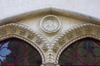 Lizbon, Portekiz - 1 Mart 2019: Rossio tren istasyonu Lizbon parçası