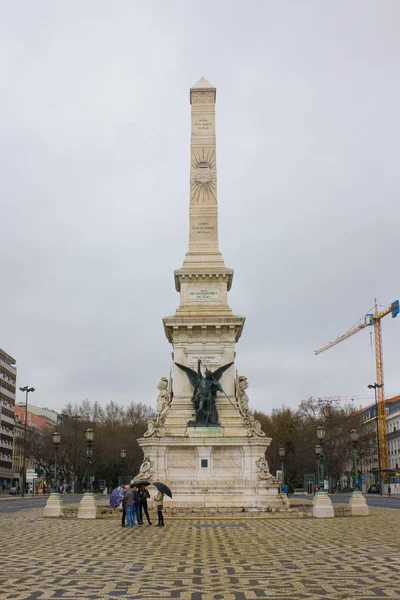 Lisszabon Portugália Március 2019 Emlékműve Restaurátorok Lisszabonban — Stock Fotó