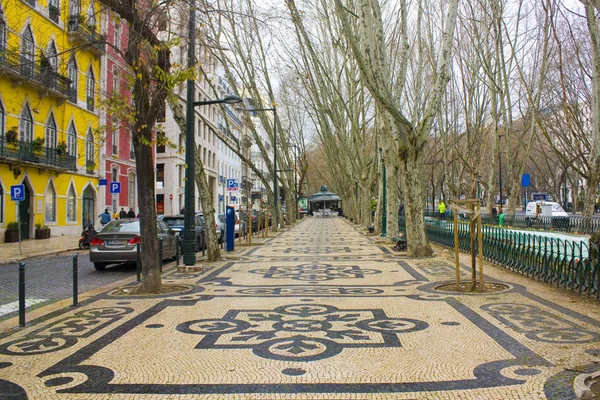 Lisbon Portugal March 2019 Avenue Liberdade Lisbon — Stock Photo, Image