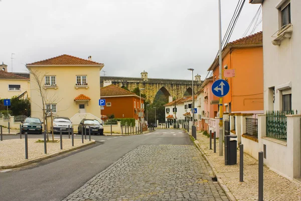 Лисбон Португаль Марта 2019 Года Древний Акведук Лиссабоне — стоковое фото
