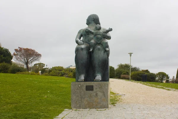 Лисбон Португаль Марта 2019 Года Скульптурное Материнство Фернандо Ботеро Парке — стоковое фото