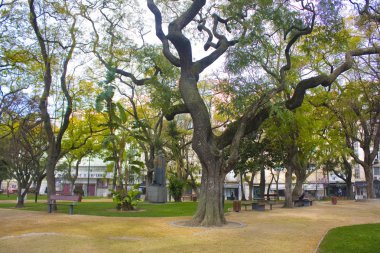 Lisbon, Portekiz - 1 Mart 2019: Şehir Parkı, Lizbon bölgesinde Belem