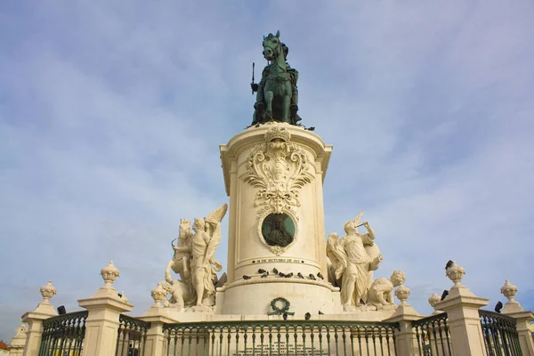 Lisbon Portekiz Mart 2019 Anıt Kral Jos Ben Ticaret Meydanı — Stok fotoğraf