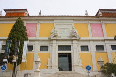 Lisbon, Portekiz - 1 Mart 2019: Ulusal Müzesi Antik Sanat Lizbon
