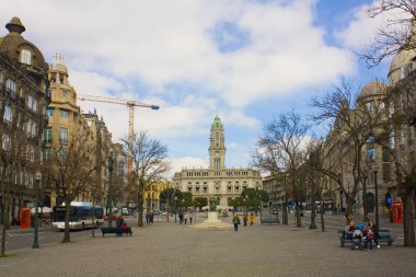 Porto, Portekiz - 3 Mart 2019: Porto Belediye Binası