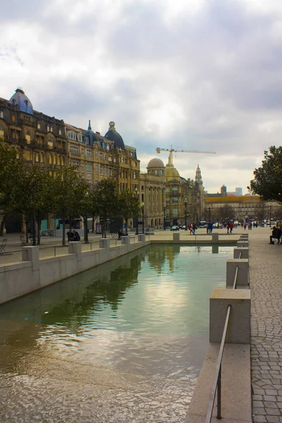 Porto Portugal Março 2019 Praça Liberdade Porto — Fotografia de Stock