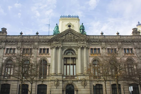 Porto Portugal März 2019 Die Fassade Eines Schönen Gebäudes Auf — Stockfoto