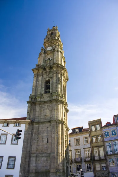 Porto Portugal Marzo 2019 Campanario Igreja Torre Dos Clerigos Iglesia —  Fotos de Stock