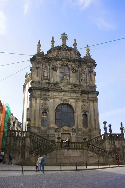 Porto Portugal Março 2019 Igreja Torre Dos Clerigos Porto — Fotografia de Stock