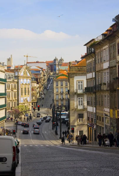 Porto Portugal Março 2019 Vida Urbana Cidade Velha Porto — Fotografia de Stock