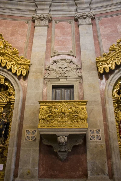 Porto Portugal Marzo 2019 Interior Iglesia Igreja Torre Dos Clerigos —  Fotos de Stock