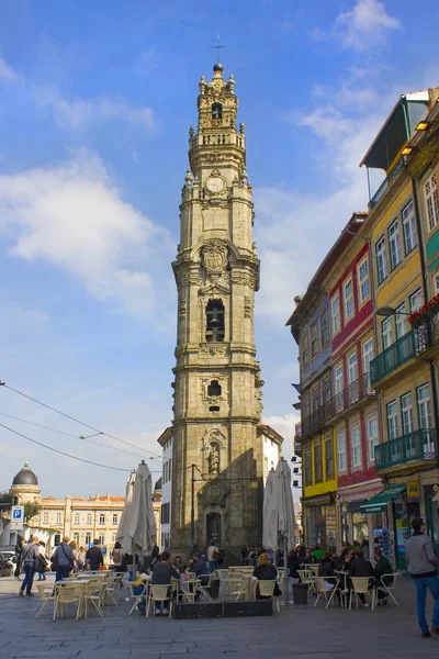 Porto Portugal Março 2019 Igreja Torre Dos Clerigos Porto — Fotografia de Stock