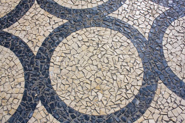 Traditional Pattern Cobblestone Pavement Calada Portuguesa Porto Portugal — Stock Photo, Image