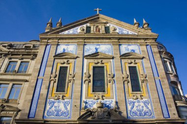 Porto, Portekiz - 3 Mart 2019: Santo Antonio kilise dos Congregados Porto