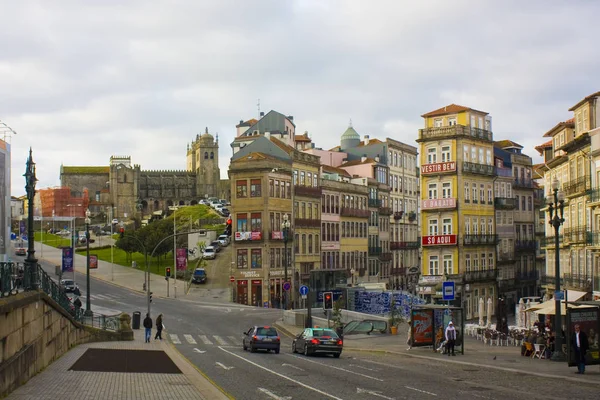 ポルトの古い町ポルト ポルトガル 2019 都市生活 — ストック写真