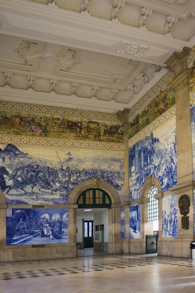 Porto Portugal March 2019 Interior Sao Bento Railway Station Porto — Stock Photo, Image