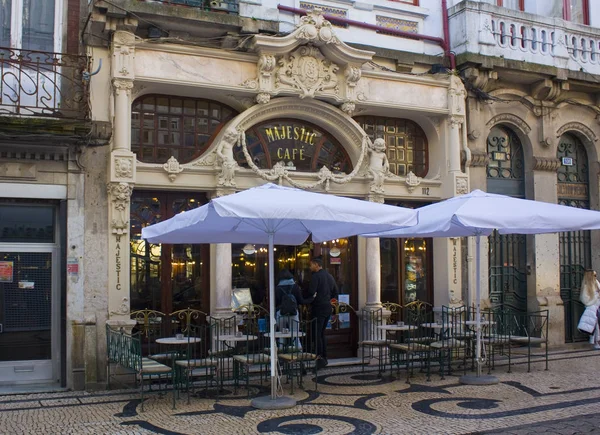 Porto Portugal March 2019 Famous Old Cafe Majestic Porto — Stock Photo, Image