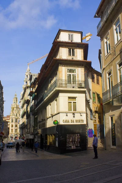 Porto Portugalia Marca 2019 Miejskie Życie Stare Miasto Porto — Zdjęcie stockowe